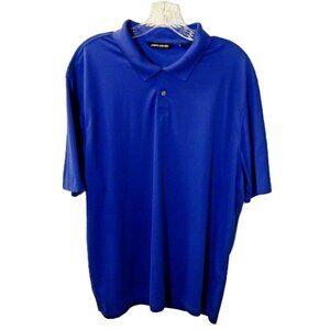 Pierre Cardin XXL Royal Blue Collared Short Sleeve Golf Polo Shirt